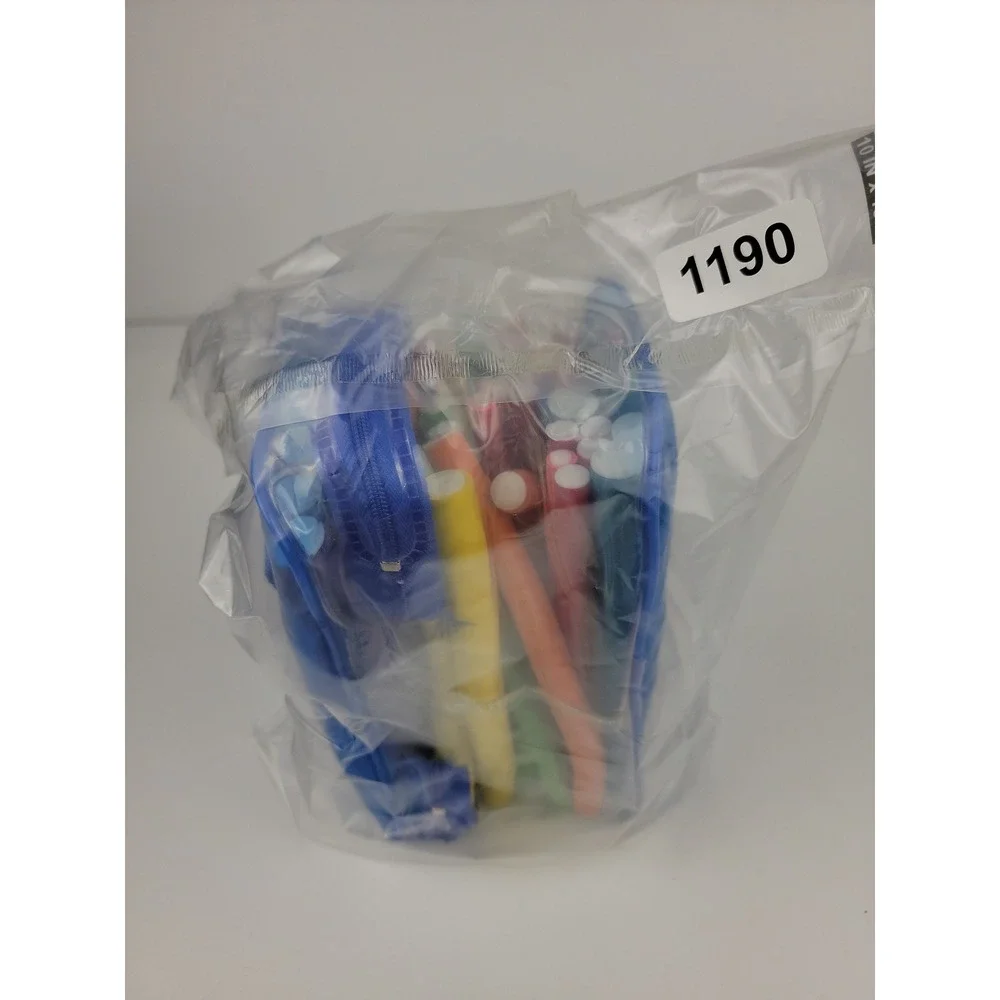 Multicolor Flexible Foam Hair Rollers Heatless Flexi Rods Set with Travel Case